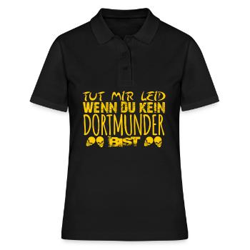 Dortmunder lustig Dortmund - Frauen Polo Shirt - Schwarz - Vorne - Ailine (174cm)