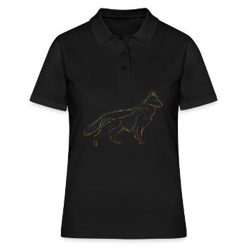 Chiens de berger Chien de berger blanc - Polo Femme - noir - Devant - Ailine (174cm)