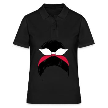 Pologne Drapeau polonais Polonais - Polo Femme - noir - Devant - Ailine (174cm)