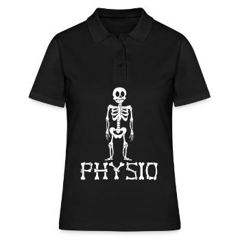 Physiothérapeute Squelette Physiothérapeute - Polo Femme - noir - Devant - Ailine (174cm)
