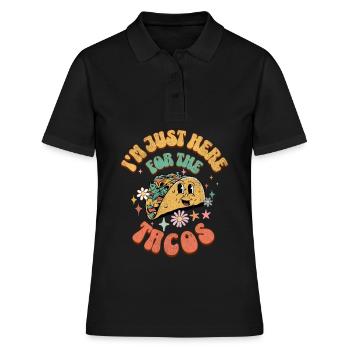 Taco - Frauen Polo Shirt - Schwarz - Vorne - Ailine (174cm)