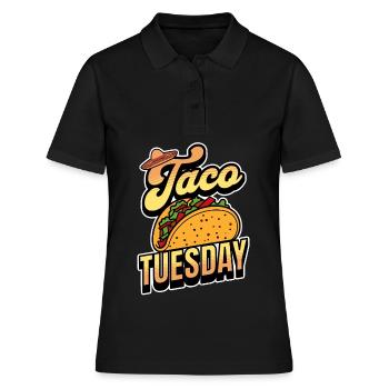 Taco - Frauen Polo Shirt - Schwarz - Vorne - Ailine (174cm)