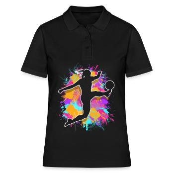 Football féminin Football féminin Football féminin - Polo Femme - noir - Devant - Ailine (174cm)