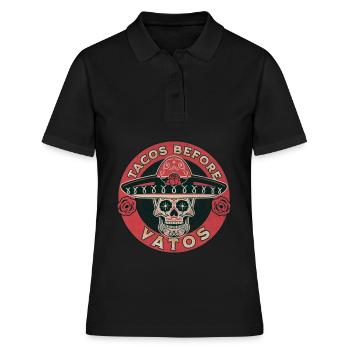 Taco - Frauen Polo Shirt - Schwarz - Vorne - Ailine (174cm)
