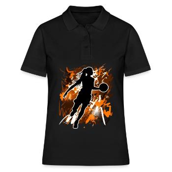 Basketball Basketball Basketball Femme Basketball - Polo Femme - noir - Devant - Ailine (174cm)