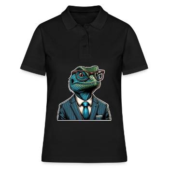 Lézard Lézard - Polo Femme - noir - Devant - Ailine (174cm)