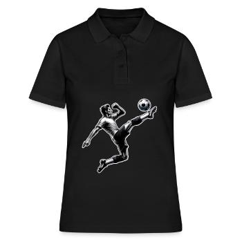 Football - Polo Femme - noir - Devant - Ailine (174cm)