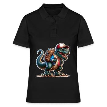 Inscription à l’école des dinosaures - Polo Femme - noir - Devant - Ailine (174cm)