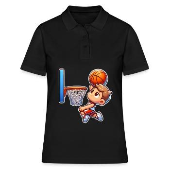 Basket-ball - Polo Femme - noir - Devant - Ailine (174cm)