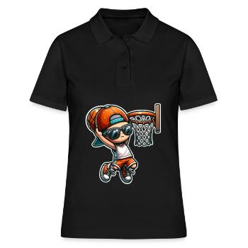 Basket-ball - Polo Femme - noir - Devant - Ailine (174cm)