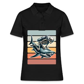 Tauchen Taucher - Frauen Polo Shirt - Schwarz - Vorne - Ailine (174cm)