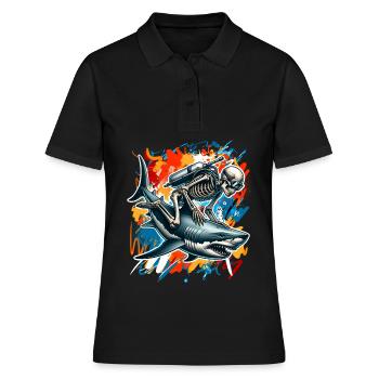 Tauchen Taucher - Frauen Polo Shirt - Schwarz - Vorne - Ailine (174cm)