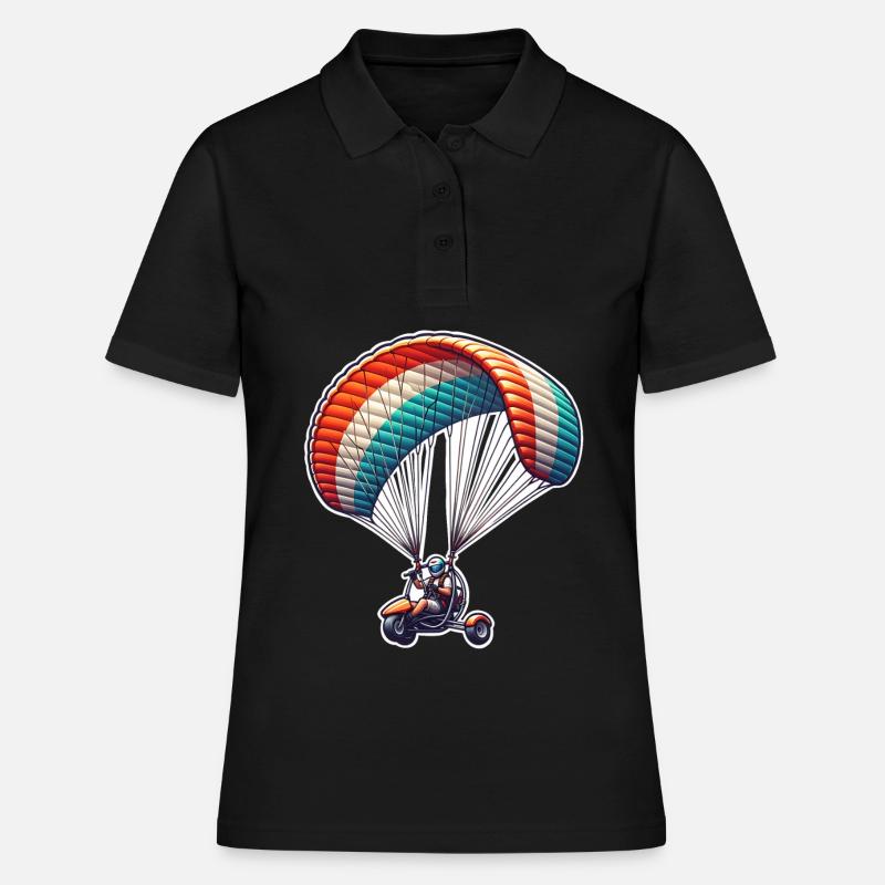 Moteur Paramoteur - Polo Femme - noir