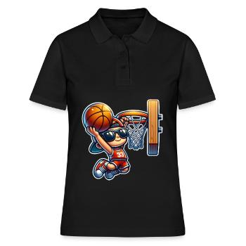 Basket-ball - Polo Femme - noir - Devant - Ailine (174cm)