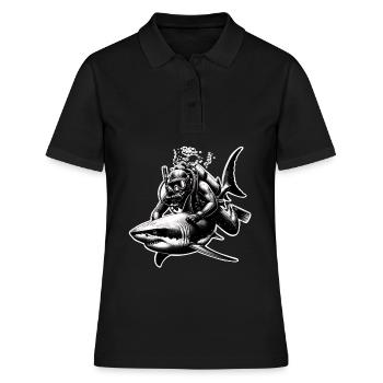 Tauchen Taucher - Frauen Polo Shirt - Schwarz - Vorne - Ailine (174cm)