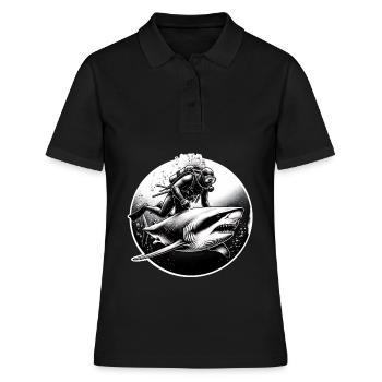 Tauchen Taucher - Frauen Polo Shirt - Schwarz - Vorne - Ailine (174cm)