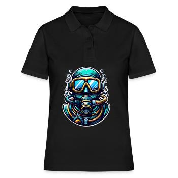 Tauchen Taucher - Frauen Polo Shirt - Schwarz - Vorne - Ailine (174cm)