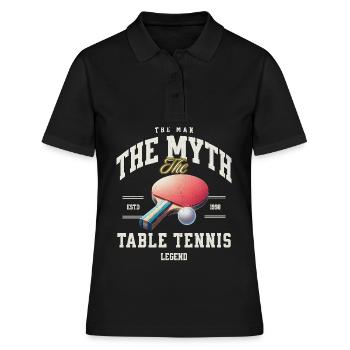 Ping-pong - Polo Femme - noir - Devant - Ailine (174cm)