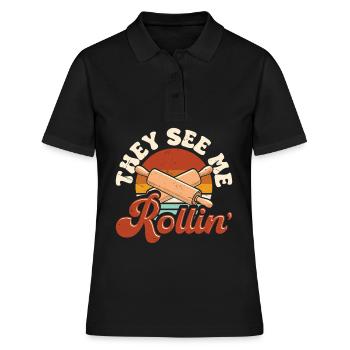 Cuire - Polo Femme - noir - Devant - Ailine (174cm)