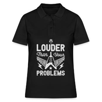 Rock and roll - Polo Femme - noir - Devant - Ailine (174cm)
