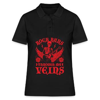 Rock and roll - Polo Femme - noir - Devant - Ailine (174cm)