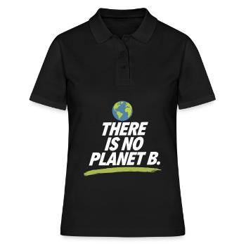 Earth day There Is No Planet B - Frauen Polo Shirt - Schwarz - Vorne - Ailine (174cm)
