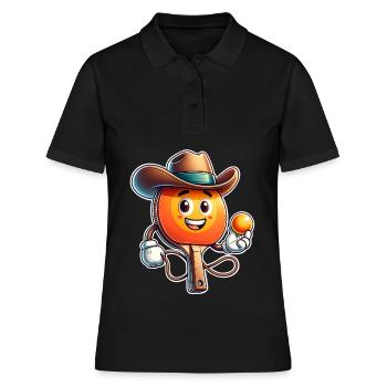 Ping-pong - Polo Femme - noir - Devant - Ailine (174cm)