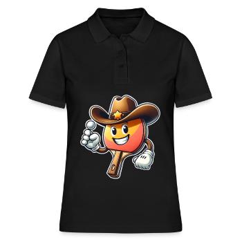 Ping-pong - Polo Femme - noir - Devant - Ailine (174cm)