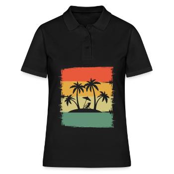 Voyage de vacances à Palm Island - Polo Femme - noir - Devant - Ailine (174cm)