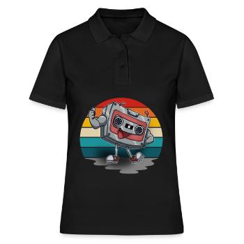 Cassette - Polo Femme - noir - Devant - Ailine (174cm)