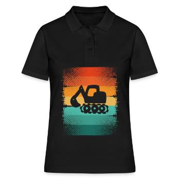 Excavatrice - Polo Femme - noir - Devant - Ailine (174cm)