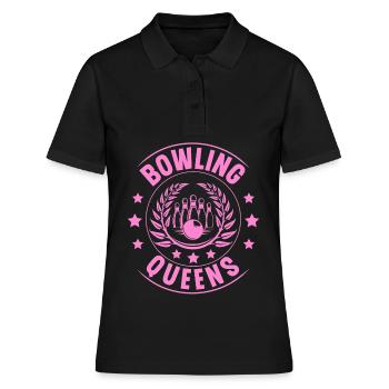 Reines du bowling - Polo Femme - noir - Devant - Ailine (174cm)