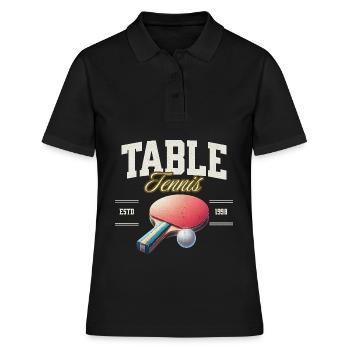 Ping-pong - Polo Femme - noir - Devant - Ailine (174cm)