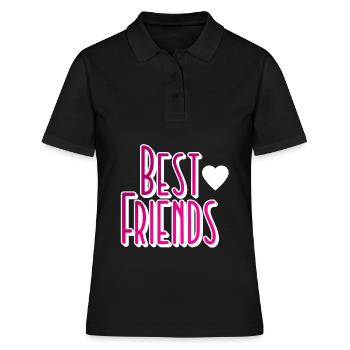 Meilleurs amis Amis Amitié - Polo Femme - noir - Devant - Ailine (174cm)