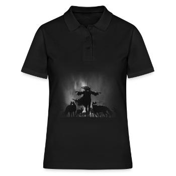Wölfe - Frauen Polo Shirt - Schwarz - Vorne - Ailine (174cm)