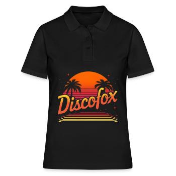 Discofox - Frauen Polo Shirt - Schwarz - Vorne - Ailine (174cm)