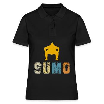 Sumo - Frauen Polo Shirt - Schwarz - Vorne - Ailine (174cm)