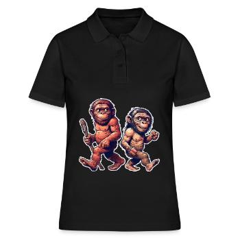 Neanderthal - Women's Polo Shirt - black - Front - Ailine (174cm)