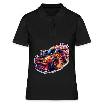 Voiture de sport tuning voiture - Polo Femme - noir - Devant - Ailine (174cm)