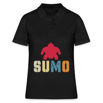 Sumo - Frauen Polo Shirt - Schwarz - Vorne - Ailine (174cm)