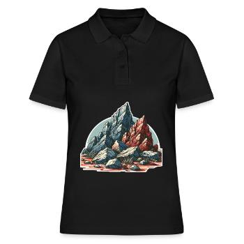 Rocher des montagnes - Polo Femme - noir - Devant - Ailine (174cm)