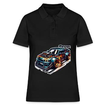 Voiture de sport tuning voiture - Polo Femme - noir - Devant - Ailine (174cm)