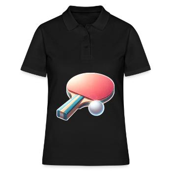 Ping-pong - Polo Femme - noir - Devant - Ailine (174cm)