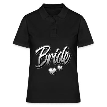 Braut - Frauen Polo Shirt - Schwarz - Vorne - Ailine (174cm)
