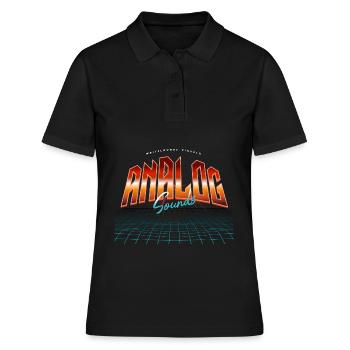 Analog Sounds Synthesizer - Frauen Polo Shirt - Schwarz - Vorne - Ailine (174cm)