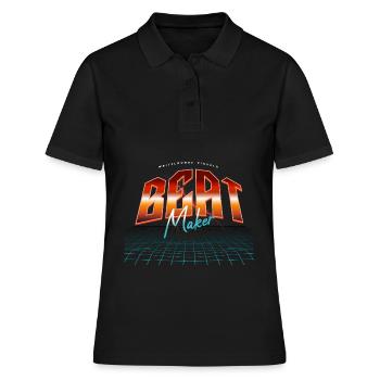Beat Maker - Frauen Polo Shirt - Schwarz - Vorne - Ailine (174cm)