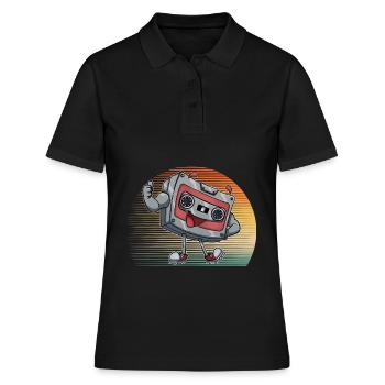 Cassette - Polo Femme - noir - Devant - Ailine (174cm)