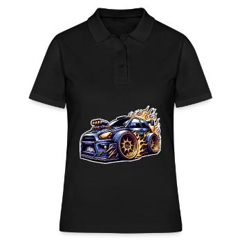 Voiture de sport tuning voiture - Polo Femme - noir - Devant - Ailine (174cm)