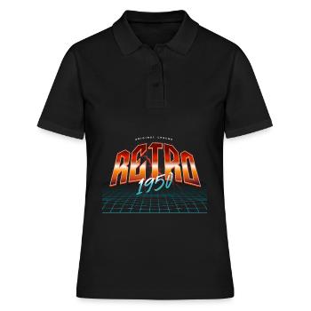 1950 Geburtsjahr Baujahr Geburtstag - Frauen Polo Shirt - Schwarz - Vorne - Ailine (174cm)