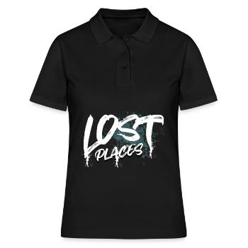 Lost Places - Women's Polo Shirt - black - Front - Ailine (174cm)